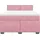vidaXL Boxspringbett 140 x 200 cm Dunkelrosa