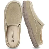 LazyStep McCoy Gepolsterte Clogs für Herren, Khaki, 48 EU - 48.5 EU