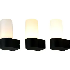Easylight Außenwandleuchte Aluminium 19,7 cm IP44 850 lm Farbwechsel Schwarz/Weiß