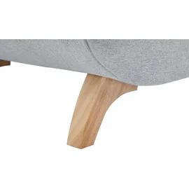 vente-unique PENELOPE rechte Chaiselongue aus hellgrauem Stoff mit Stauraum für Bettzeug - Hellgrau