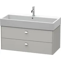 Duravit Brioso Waschtischunterbau BR415601007 984x459mm, Betongrau Matt, 2 Auszüge,