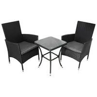 Jardí Bistroset 7-tlg. Schwarz