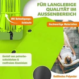 Kesser Doppelsonnenschirm 460 x 270 cm Grün