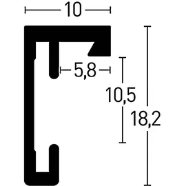 Nielsen Bilderrahmen C2 Silber 13x18 cm 1 St.
