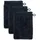 Waschhandschuh 15 x 20 cm dark grey 3 St.