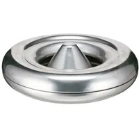 Proregal Feuerlöschender Tischaschenbecher aus Aluminium HxØ 6x25cm | Silber