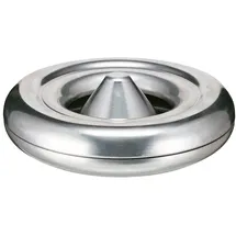 Proregal Feuerlöschender Tischaschenbecher aus Aluminium HxØ 6x25cm | Silber