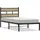 vidaXL Metallbett ohne Matratze Sonoma-Eiche 140x190 cm