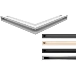 Kratki Eckluftleiste, Luftleiste 45S, 5 Farben | 560x560 Winkel x 60mm