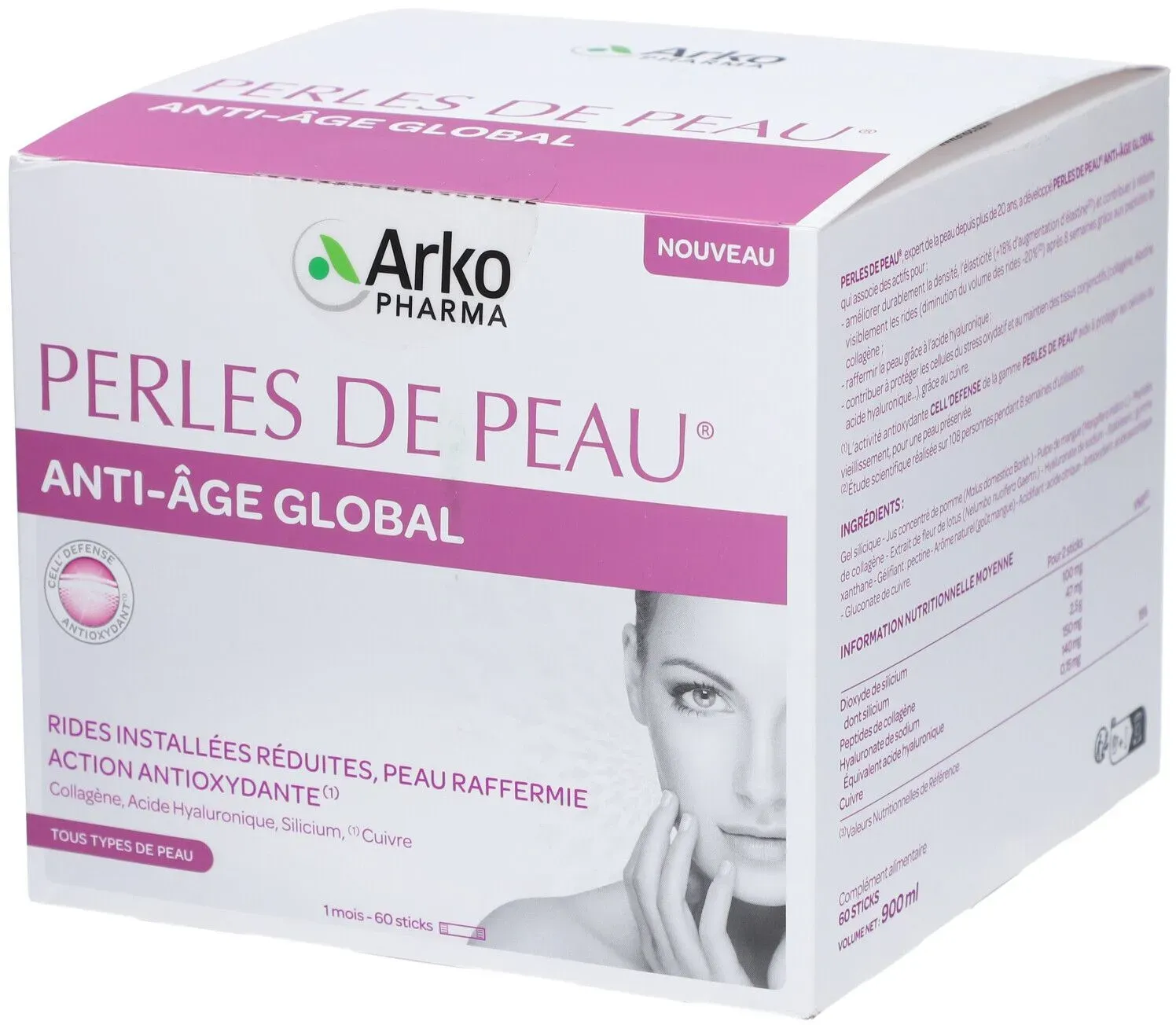 Arkopharma Perles de Peau® Anti-âge Global 60 poudre