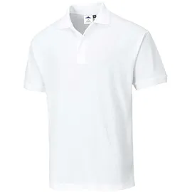 PORTWEST Herren Naples polo-shirt, Farbe: Weiß, Gr. M