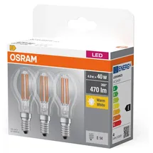 Osram LED Base Classic 4W E14 3er Pack (819337)