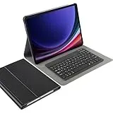 Cazy Tablet-Hülle mit Tastatur geeignet für Samsung Galaxy Tab S10 Plus/Tab S9 FE Plus/Tab S9 Plus - QWERTZ Bluetooth Tastatur-Hülle - Schwarz