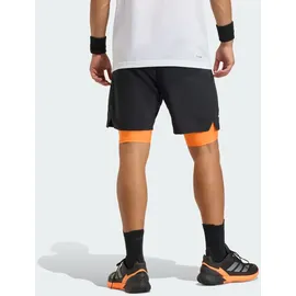 adidas Club Tennis Climacool 2-in-1 Shorts schwarz|orange L