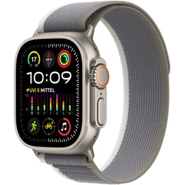 Apple Watch Ultra 2 GPS+Cellular 49 mm Titaniumgehäuse, Trail Loop grün/grau S/M
