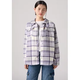 Levi's Plaid Shacket Heirloom Lilac 152
