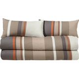 Erwin Müller Single-Jersey Bettwäsche Sparpaket 4-tlg. in beige-grau | Gr.: 135 x 200 + 80 x 80 cm
