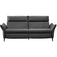 Himolla 3-Sitzer-Sofa, Dunkelgrau, Leder, Echtleder, Nappaleder, Rindleder, 224x92x95 cm, Blauer Engel, Goldenes M, Emas, Typenauswahl, Fußauswahl, Lederauswahl, Stoffauswahl, Sitzqualitäten, Hocker erhältlich, Wohnzimmer, Sofas & Couches, Wohnlandschaften, Ledersofas