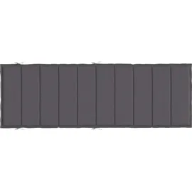 vidaXL Sonnenliegen-Auflage 186 x 58 x 4 cm grau 1 St.