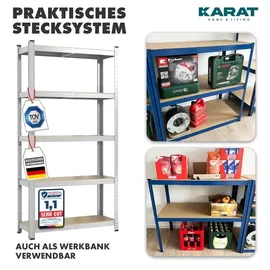 Karat Schwerlastregal Lakota 2er Set verschiedene Größen und Farben Verzinkt 180 x 90 x 40 cm