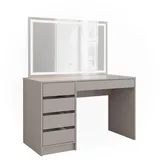 Vicco Schminktisch Sherry, 120 cm mit LED-Spiegel