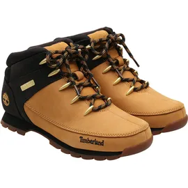 Timberland Schnürboots TIMBERLAND "EURO SPRINT - MID LACE BOOT", Herren, Gr. 43,5, gelb (wheat, nubuck, w, schwarz), Leder, Schuhe Schnürboots, Winterstiefel, Schnürstiefel, Winterschuhe