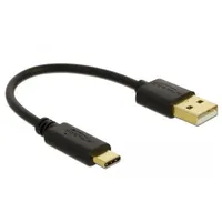 DeLock USB-A auf USB-C 0,15 m Schwarz