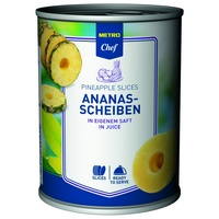 METRO Chef Ananas Scheiben In Eigenem Saft (560 g)