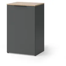 Vicco Kommode Wido 50 x 80 cm Anthrazit/Sonoma