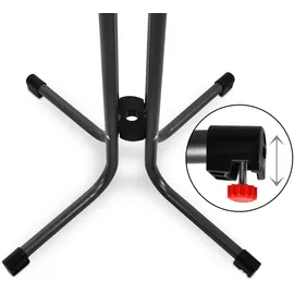 Beautissu Stehtisch Sylt Ø 70 cm Grau,