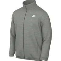 Nike Club Herren-Strickjacke, Dk Grey Heather/Lt Smoke Grey/White, FQ3426-063, 3XL