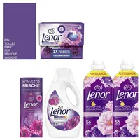 5tlg. Lenor Blütentraum Weichspüler 2in1 Color-Waschmittel Wäscheparfüm Pods