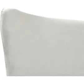 Beliani Chaleix 180 x 200 cm Hellgrau Gold