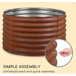 Blumfeldt Rust Grow Hochbeet 100 x 60 x 60 cm Rostrot