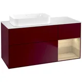 Villeroy & Boch Waschtischunterschrank 120 x 60,3 x 50,1 cm Rot