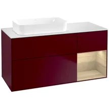 Villeroy & Boch Waschtischunterschrank 120 x 60,3 x 50,1 cm Rot