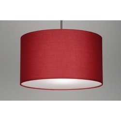 Pendelleuchte Modern Stoff Rot Rund