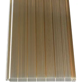 Gutta PVC-Hohlkammerpaneel 200 x 20 x 1,6 cm bronze