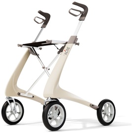 byAcre Carbon Ultralight Komfort Rollator perlweiß