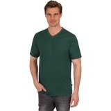 Trigema T-Shirt »TRIGEMA V-Shirt DELUXE Baumwolle«, (1 tlg.), grün