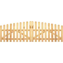 T&J Gartentor Hochbogen 300 x 100 cm Grün/Holz
