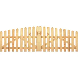 T&J Gartentor Hochbogen 300 x 100 cm Grün/Holz