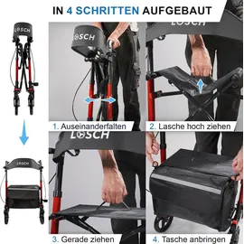 lösch reha Rollator TABAS Mobility Rot 1 St