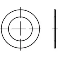 Industrial Quality Supplies DIN 988 Passscheibe Stahl 26x37x0,25mm