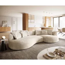 DeLife Sofa Edina Cord Beige 330x170 cm