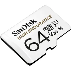 SanDisk High Endurance microSDXC Speicherkarte 64GB + SD Adapter