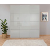 RAUCH Schwebetürenschrank »Koluna«, Glasfront, inkl. 2 Innenschubladen sowie extra Böden, grau