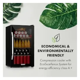 Klarstein Beersafe XXL Getränkekühlschrank (80 l, 830 mm hoch, Onyx)