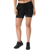 super.natural Double Layer Kurze Hose - Jet Black - M