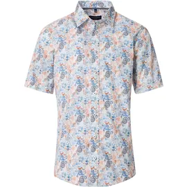 CasaModa Freizeithemd Kurzarm Blau 3XL